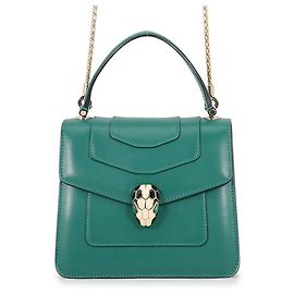 Bulgari Borsa Bvlgari Serpenti Forever in Emerald Green