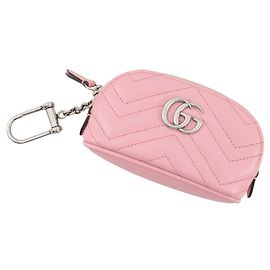 Pouch Gucci GG Marmont in pelle rosa