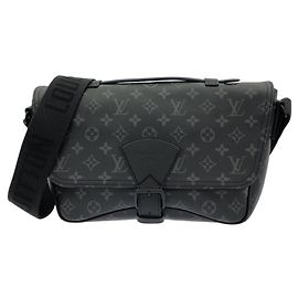 Borsa a tracolla Louis Vuitton Monogram Eclipse Montsouris Messenger