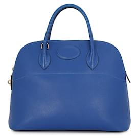 Borsa Hermes Bolide 35 in pelle Blue Ardennes - Hermès