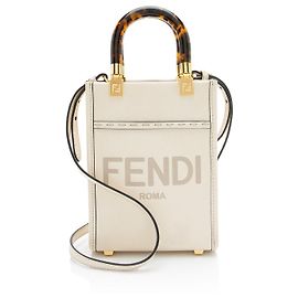 Saco Tote Fendi Leather Sunshine Mini Shopper