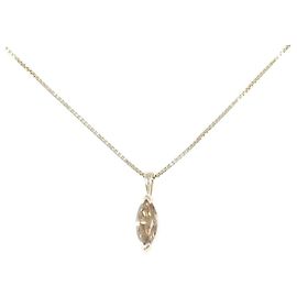 Autre Marque Collana in K10YG e diamanti