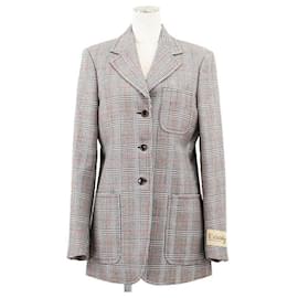 Chaqueta entallada de lana con cuadros Glen de Gucci