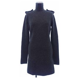 Vestido de mezcla de cachemira Alexander McQueen