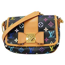 Sac à épaule Louis Vuitton Monogram Multicolor Patty M40306 Noir