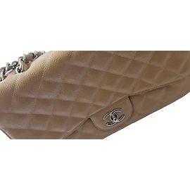 Borsa a patta Chanel Jumbo in pelle.