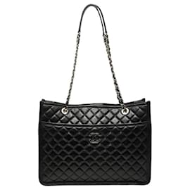 Chanel Matelassé Coco Mark Chain Tote Bag