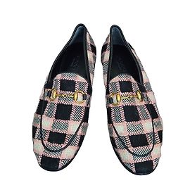 Mocassins Xadrez Gucci Horsebit