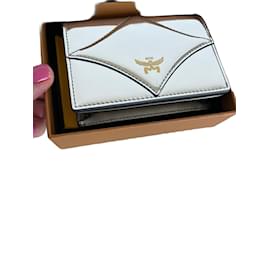 MCM silver leather wallet