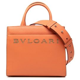 Bulgari Borsa Bvlgari in pelle arancione