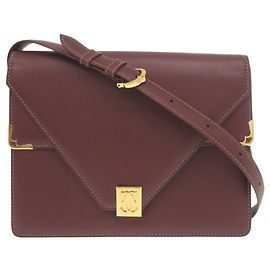 Borsa a tracolla Cartier Must Line in pelle Bordeaux
