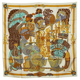 Hermès Hermes Carre 90 ARMETS en PANACHE Foulard