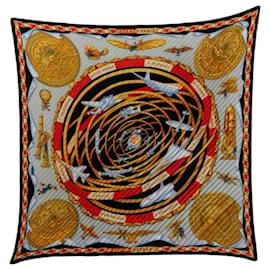 Hermes Carre 70 plissierter Seidenschal Rêves d'Espace - Hermès