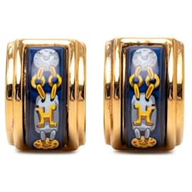 Hermes Enamel Cloisonné Earrings - Hermès
