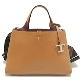 Bolso de piel Tod's T-Timeless