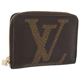 LOUIS VUITTON Monogram Giant Zippy Coin Purse Monedero M67690 LV Auth BA14732M