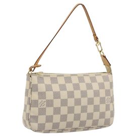 LOUIS VUITTON Damier Azur Pochette Accessoires Pouch N51986 LV Auth 194573V