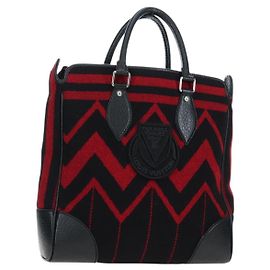 Borsa a mano LOUIS VUITTON Covervale in lana rossa M95241 LV Auth am12090SAV