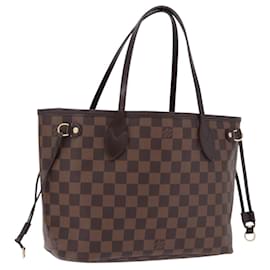 Borsa Tote LOUIS VUITTON Damier Ebene Neverfull PM N51109 LV Auth ka5462SAV