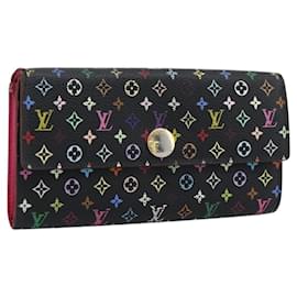 LOUIS VUITTON Monogram Multicolor Portefeiulle Sarah Black M60668 Auth BA14629 - Louis Vuitton