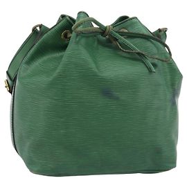 Borsa a tracolla LOUIS VUITTON Epi Petit Noe Green M44104 LV Auth ka5509