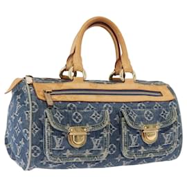 LOUIS VUITTON Monogram Denim Neo Speedy Hand Bag Blue M95019 LV Auth 195293A