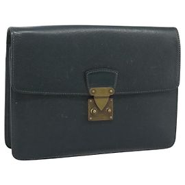 LOUIS VUITTON Taiga Pochette Kourad Clutch Bag Epicea M30194 LV Auth BA14197