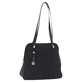 Borsa a tracolla LOEWE Nylon Black Silver Auth bs36404 - Loewe