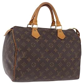 LOUIS VUITTON Monogram Speedy 30 Hand Bag M41526 LV Auth ka5482A