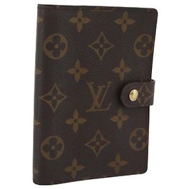 LOUIS VUITTON Monogram Agenda PM Day Planner Cover R20005 LV Auth gh2281