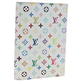LOUIS VUITTON Multicolor Couverture Passport Case White M14178 Auth 193868SM