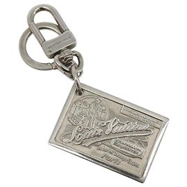 LOUIS VUITTON Porte Cles Jean Key Holder Metal Silver M65374 LV Auth ka5525