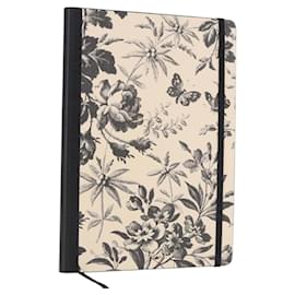 Carnet GUCCI Canvas Beige Black Auth BA14609M - Gucci