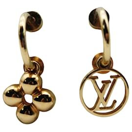 Orecchini a goccia placcati in oro Louis Vuitton