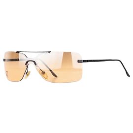 Dior by Galliano 2000er 'Dior 47' randlose Strass-Aviator Wrap Shield Sonnenbrille
