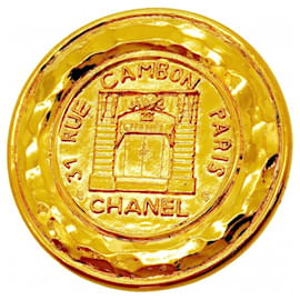 Spilla Chanel placcata oro