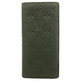 Louis Vuitton Monogram Taurillon Portefeuille Brazza Long Wallet