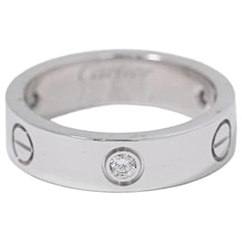 Cartier Love Ehering 1 Diamant 18K Weißgold mit Diamant