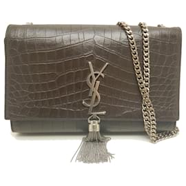 Sac à épaule à chaîne et pompon Yves Saint Laurent Kate