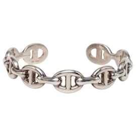 Bracelete Hermès Chaine d'Ancre Enchainée ST em prata