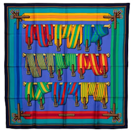 Hermes Carre 90 Les Sangles Scarf - Hermès