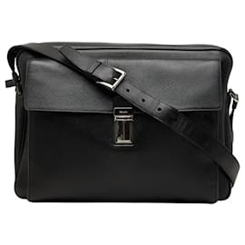 Borsa a tracolla Prada in pelle Saffiano nera
