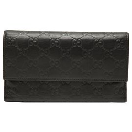 Cartera larga Gucci Guccissima negra