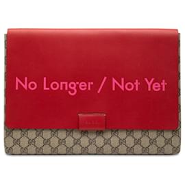Clutch Beige Gucci GG Supreme No Longer Not Yet