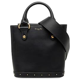 Borsa a secchiello Dioravenue Small in pelle di vitello nera Dior