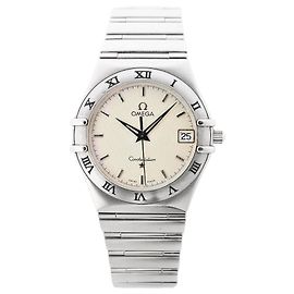 Orologio Omega Constellation 1512.30 57330974 SS SS QZ con quadrante beige