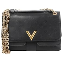 Borsa a tracolla Louis Vuitton Very Monogram Shadow in nero M42899