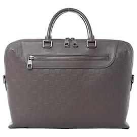 Borsa Louis Vuitton Porte-Documents Jour Damier Infini in marrone N48264