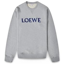 Sudadera LOEWE de algodón gris con logo bordado - Loewe