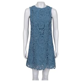Robe droite en dentelle Dolce & Gabbana Light Blue IT40/S d'occasion